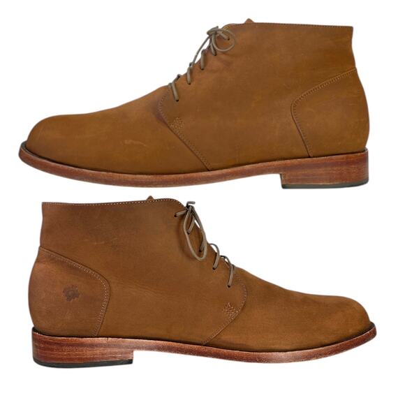 Nisolo Emilio Chukka Boot Mens 13 Brown Nubuck Leather Casual Lace Up Shoe - Picture 4 of 13